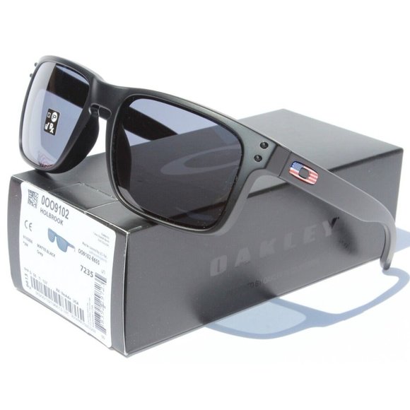 NEW Oakley BATWOLF Black Matte USA Flag POLARIZED Galaxy Ruby